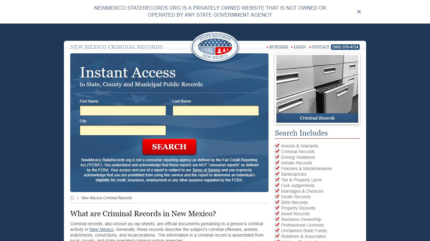 New Mexico Criminal Records | StateRecords.org