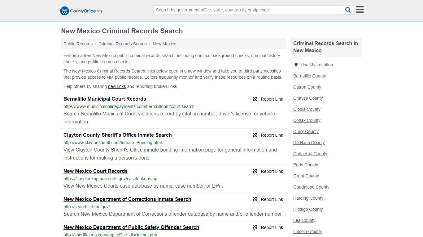 Criminal Records Search - New Mexico (Arrests, Jails ...